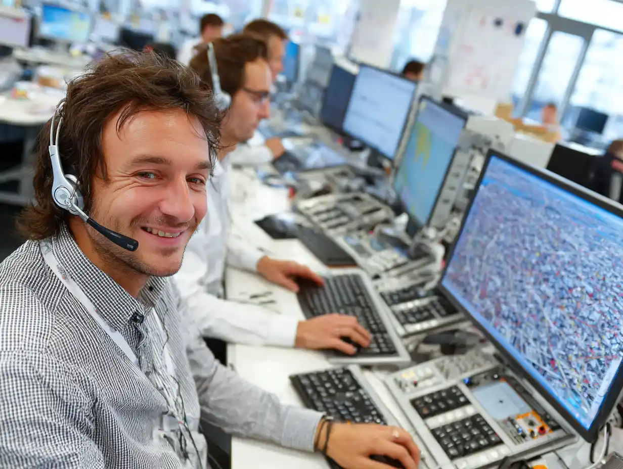 Reservation and dispatch team at work