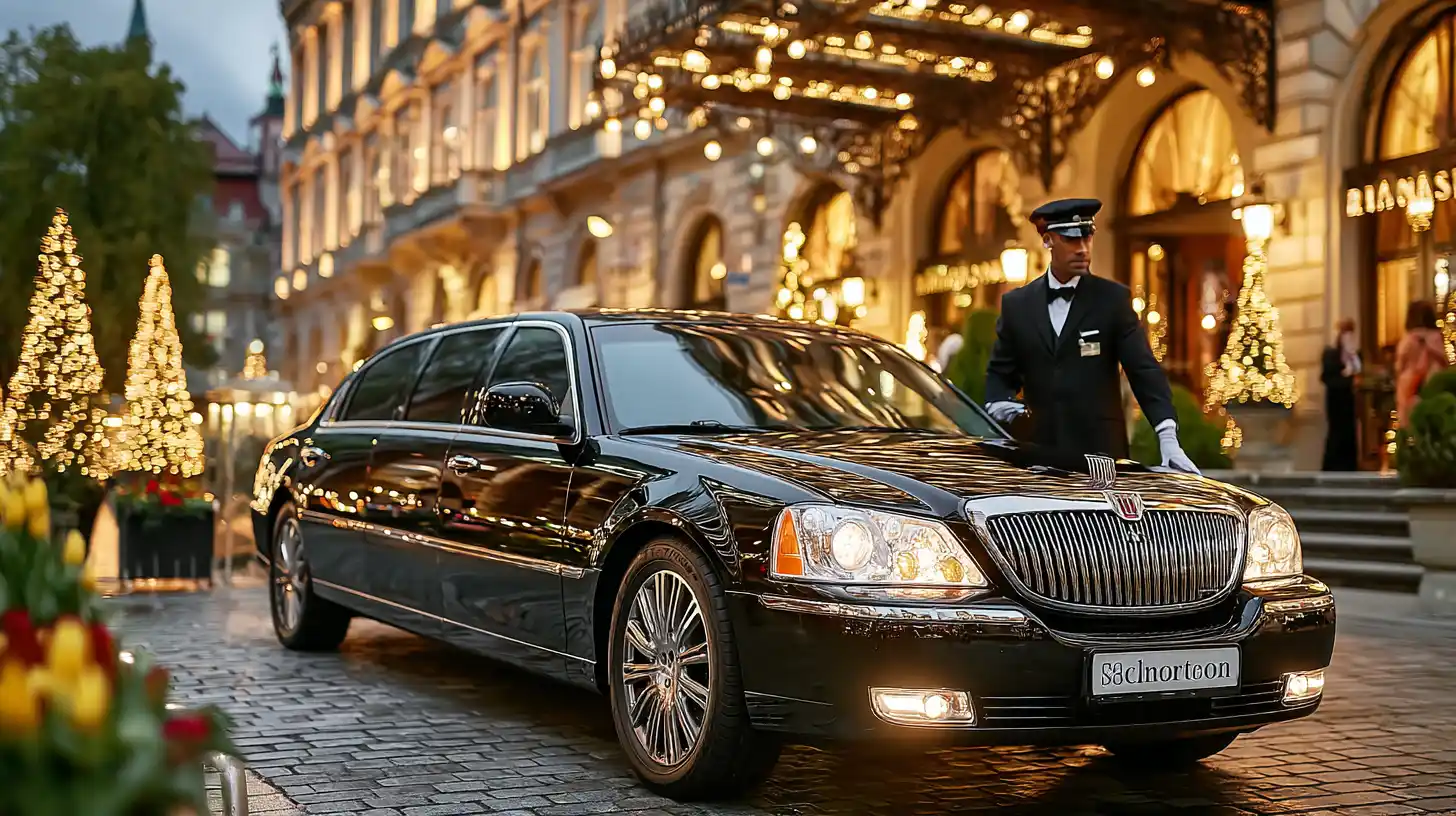 Luxury limousine ready for booking