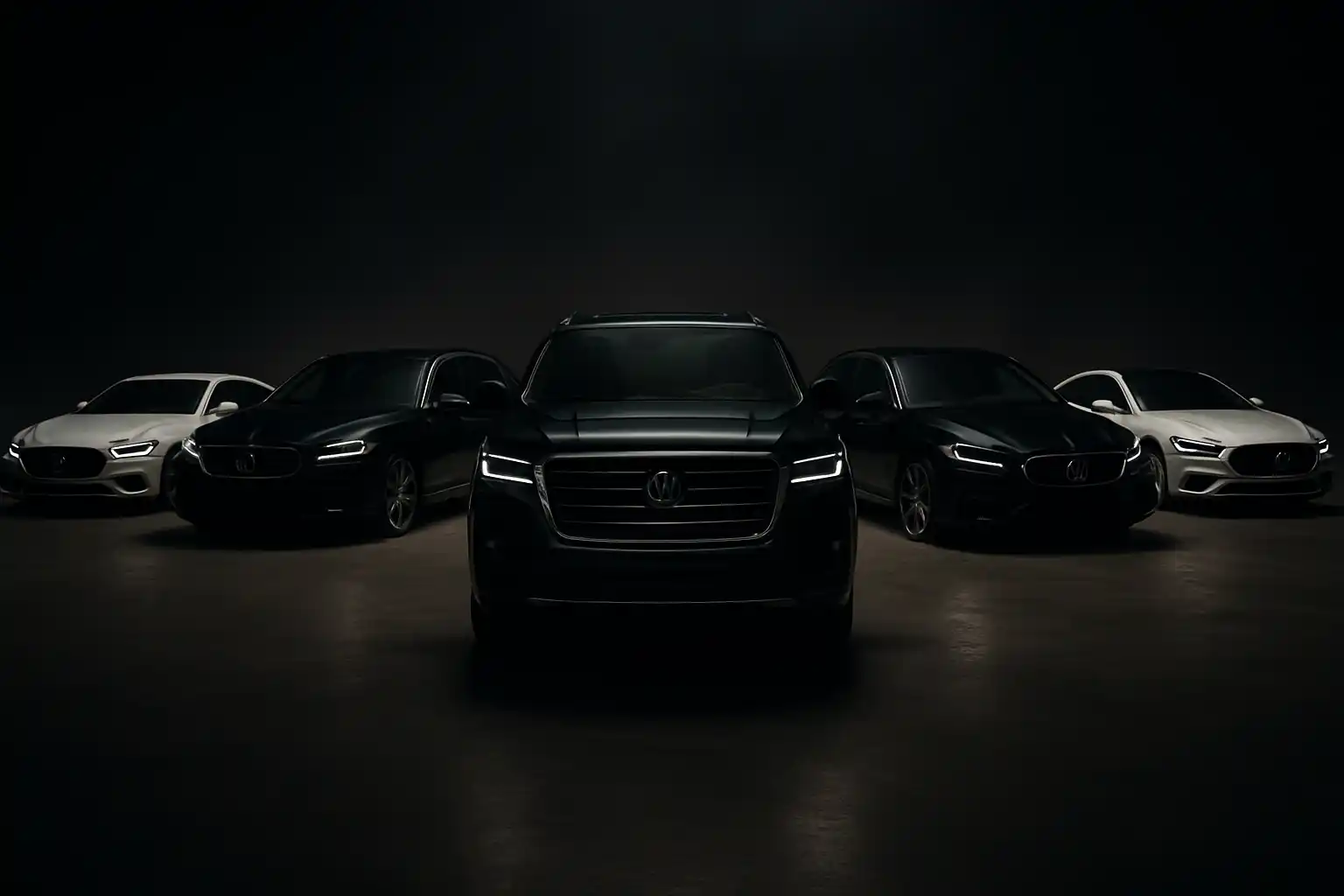 Luxury vehicle fleet showcase