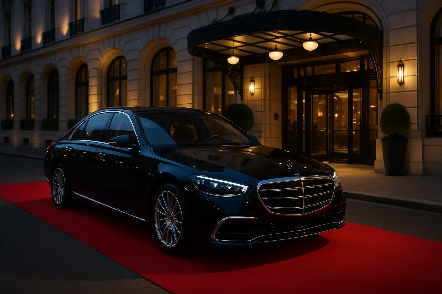 Platinum service Mercedes-Benz S-Class flagship sedan