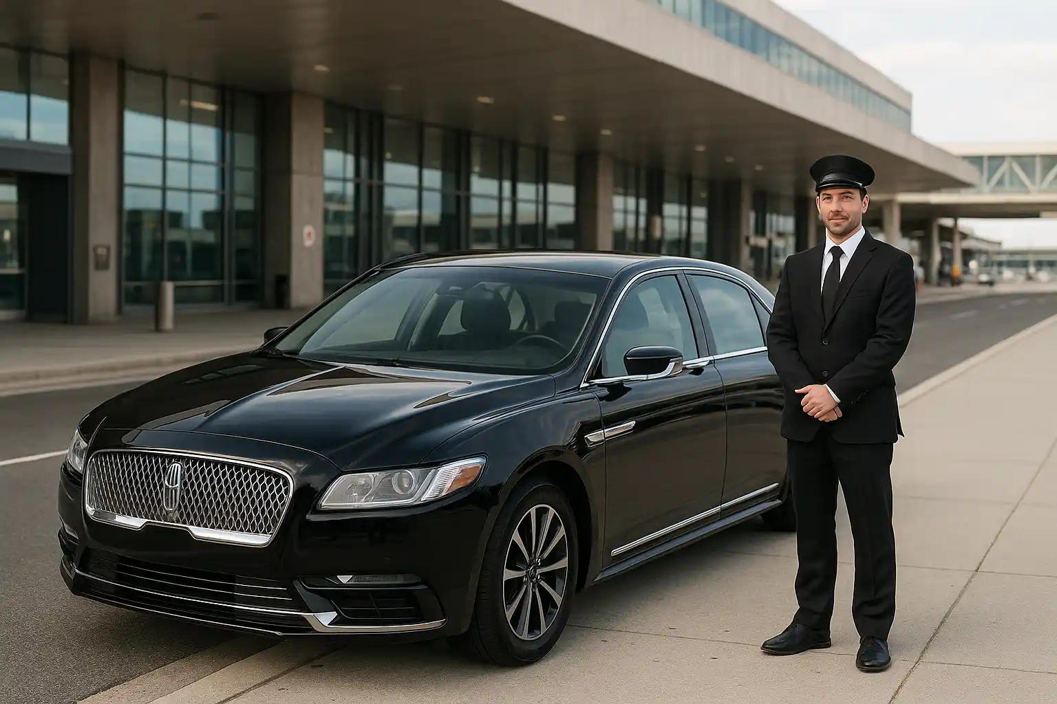 Standard service luxury sedan for airport transfers