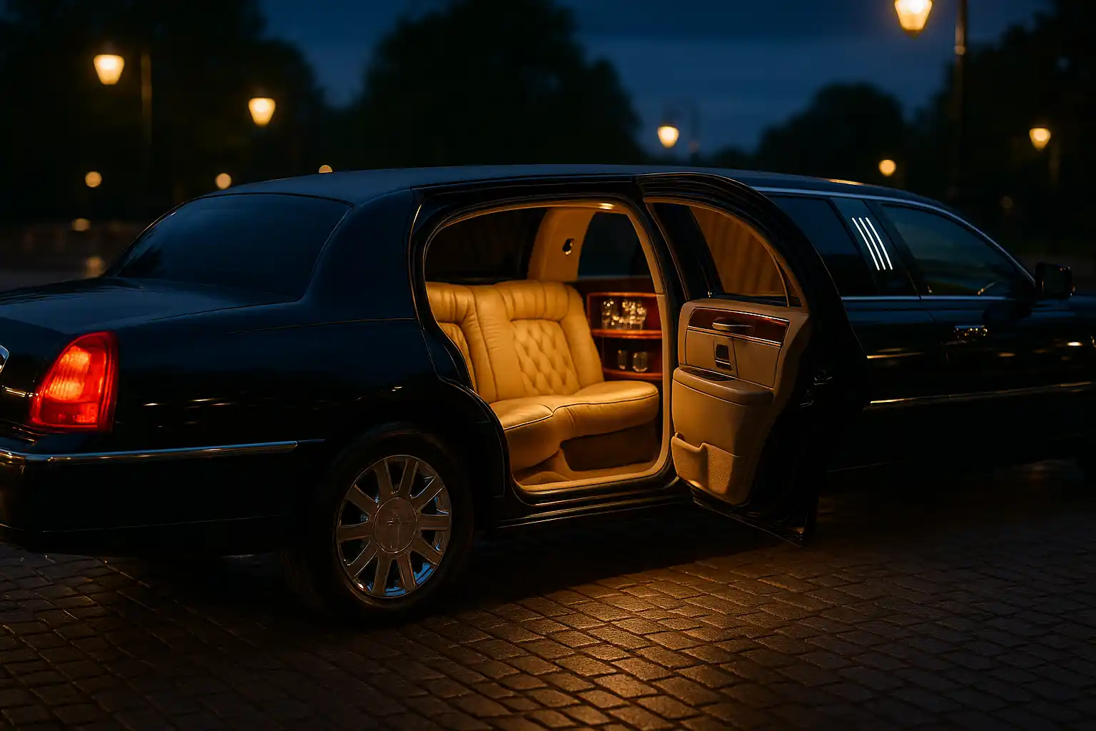 Stretch limousines for special events